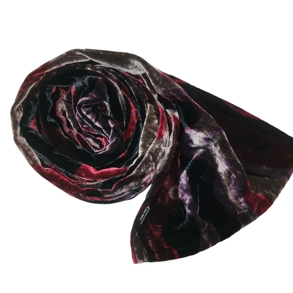 Chelsey by Joseph Velvet Silk swirl scarf